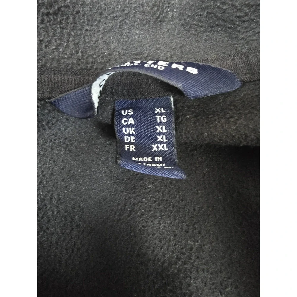 The Outfitters By Lands End Black Titos Vodka Fleece 1/4 Zip XL